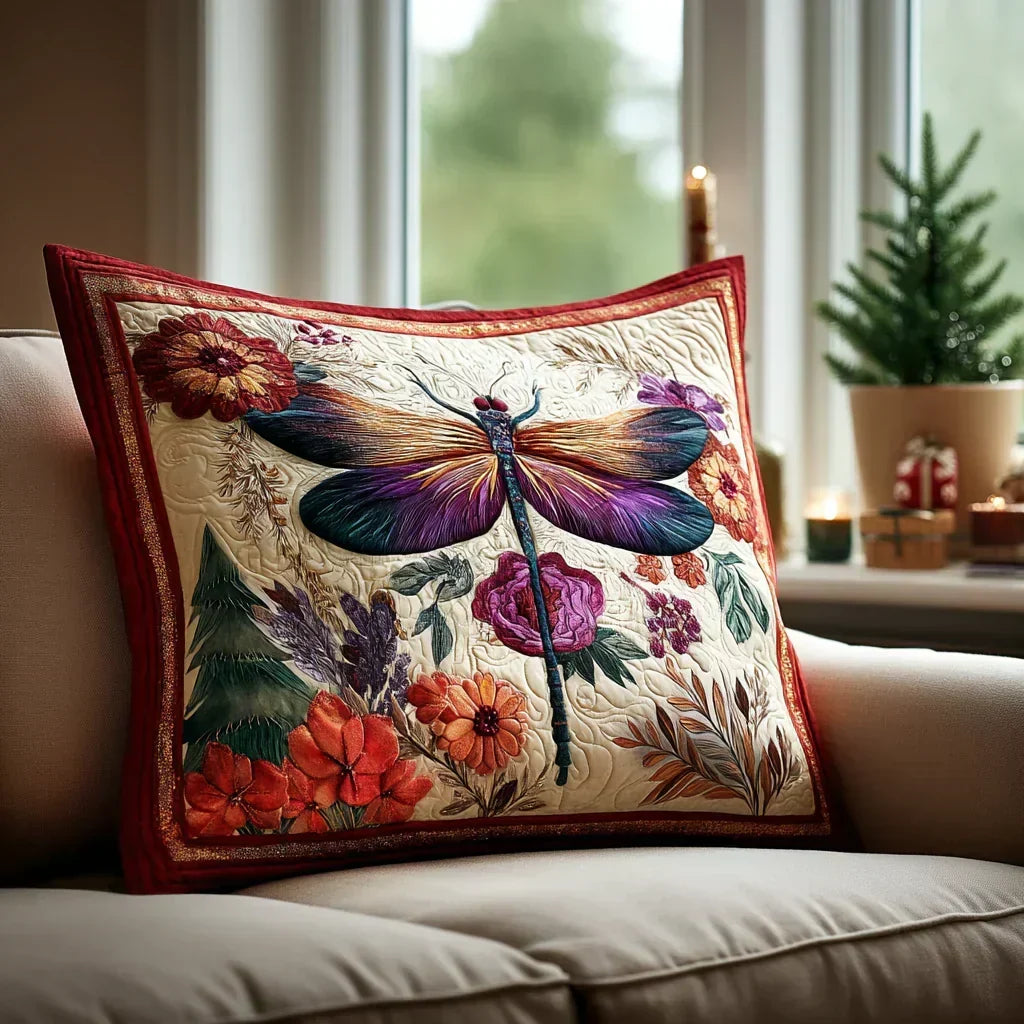 Housse de coussin - Libellule magique