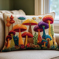 Housse de coussin - Jardin de champignons