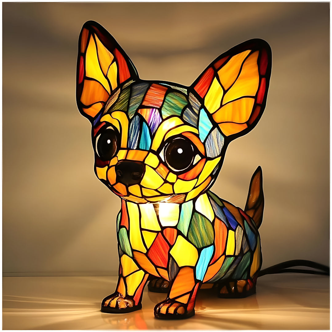 Lampe chien – Lune