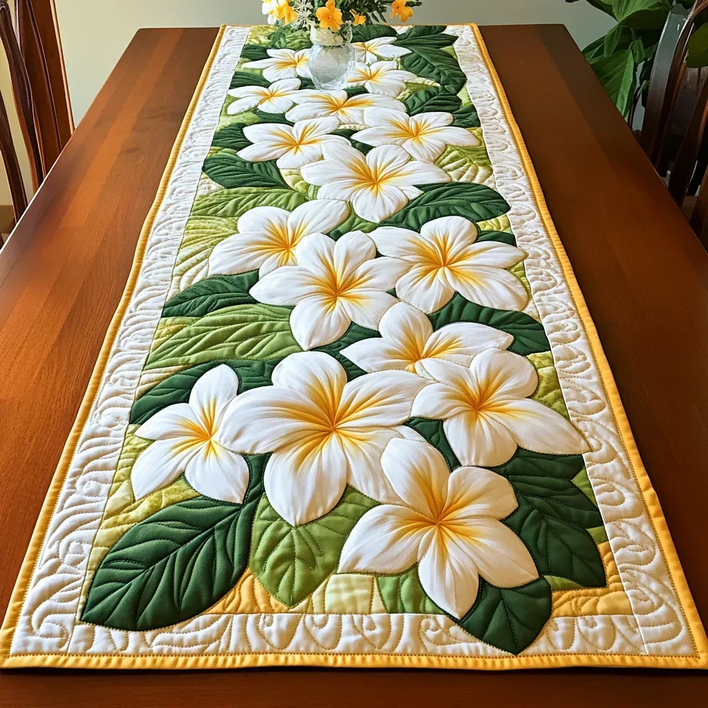 Chemin de table - Plumeria