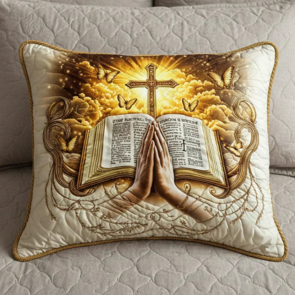 Housse de coussin - Prière et message
