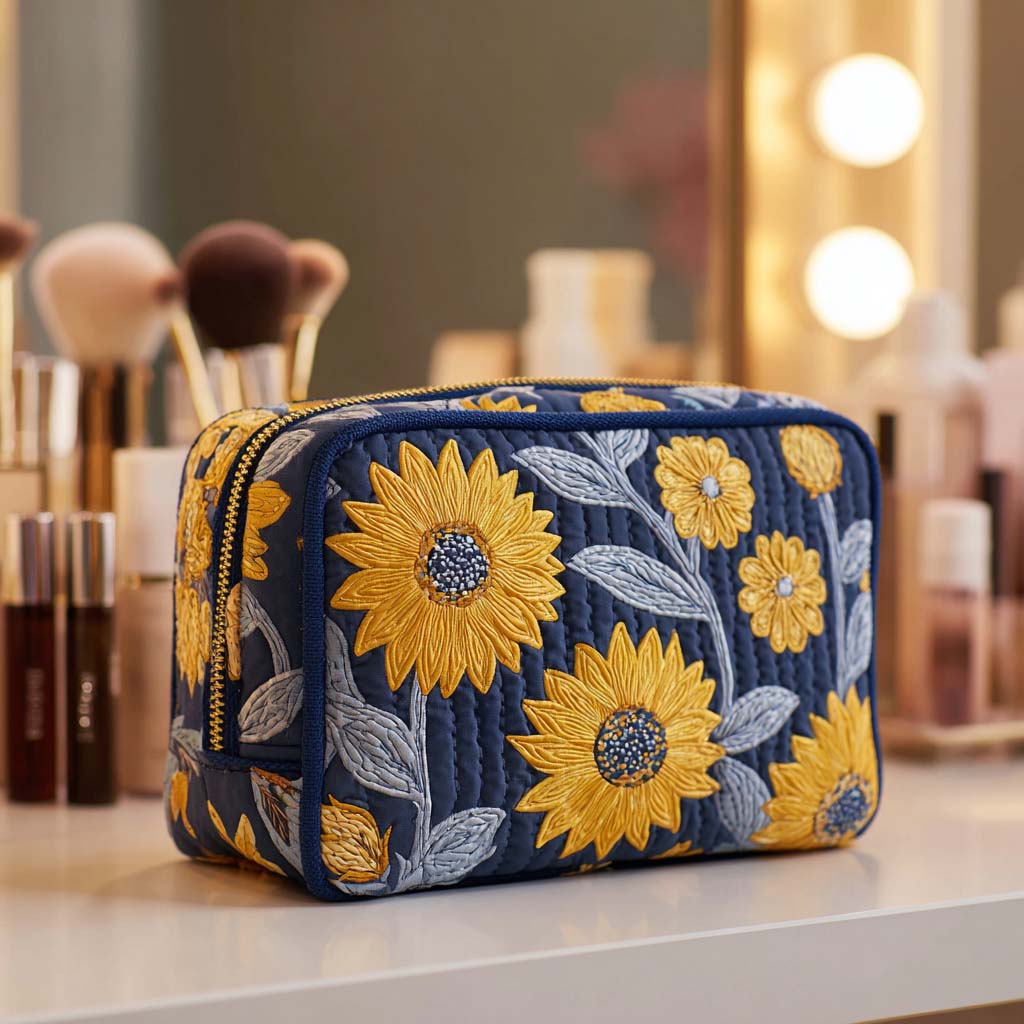 Trousse de maquillage - Fleurs radieuses