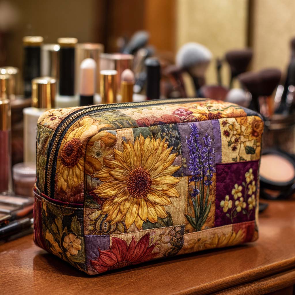 Trousse de maquillage - Tournesols rustiques