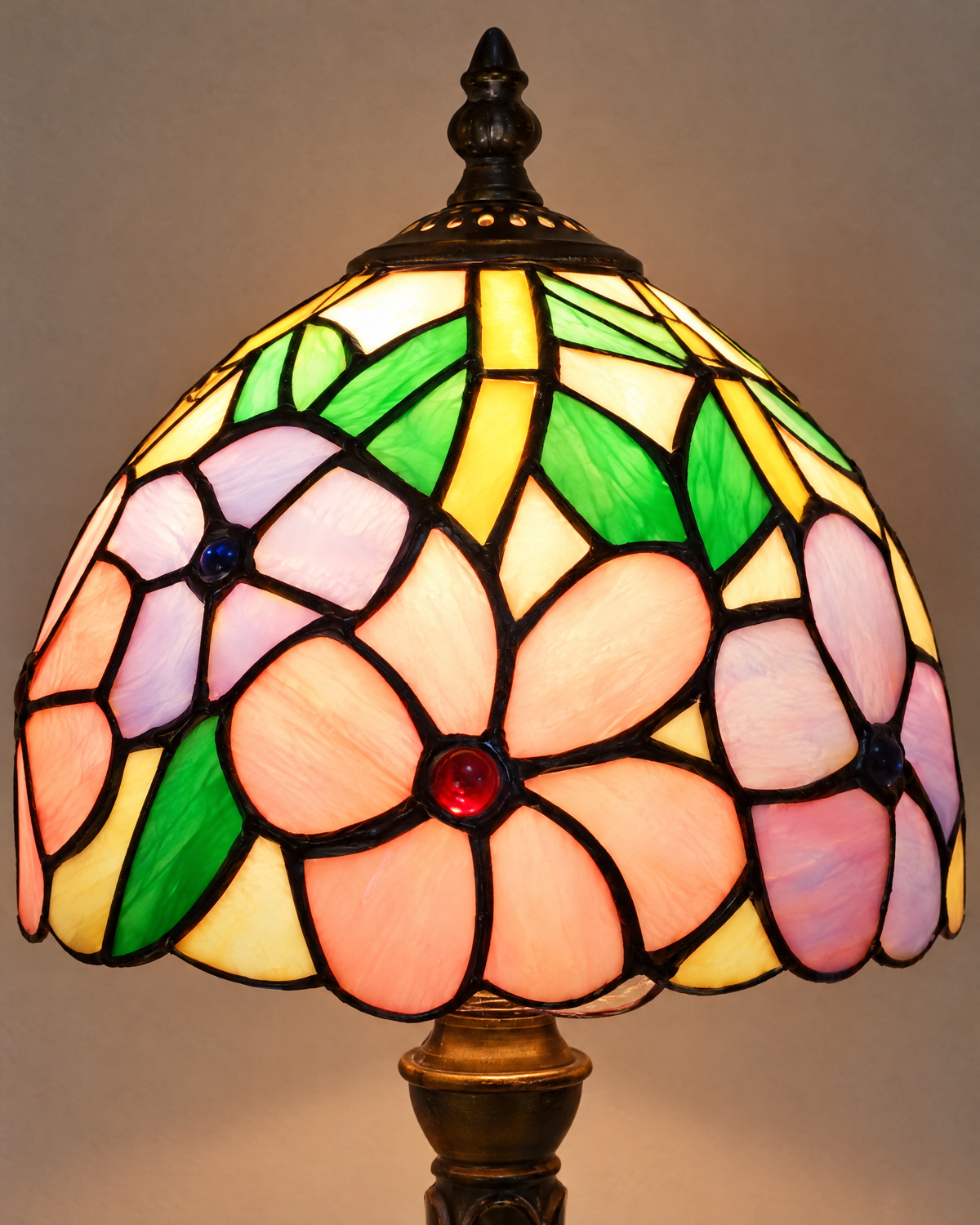 Lampe de table - Grandes fleurs