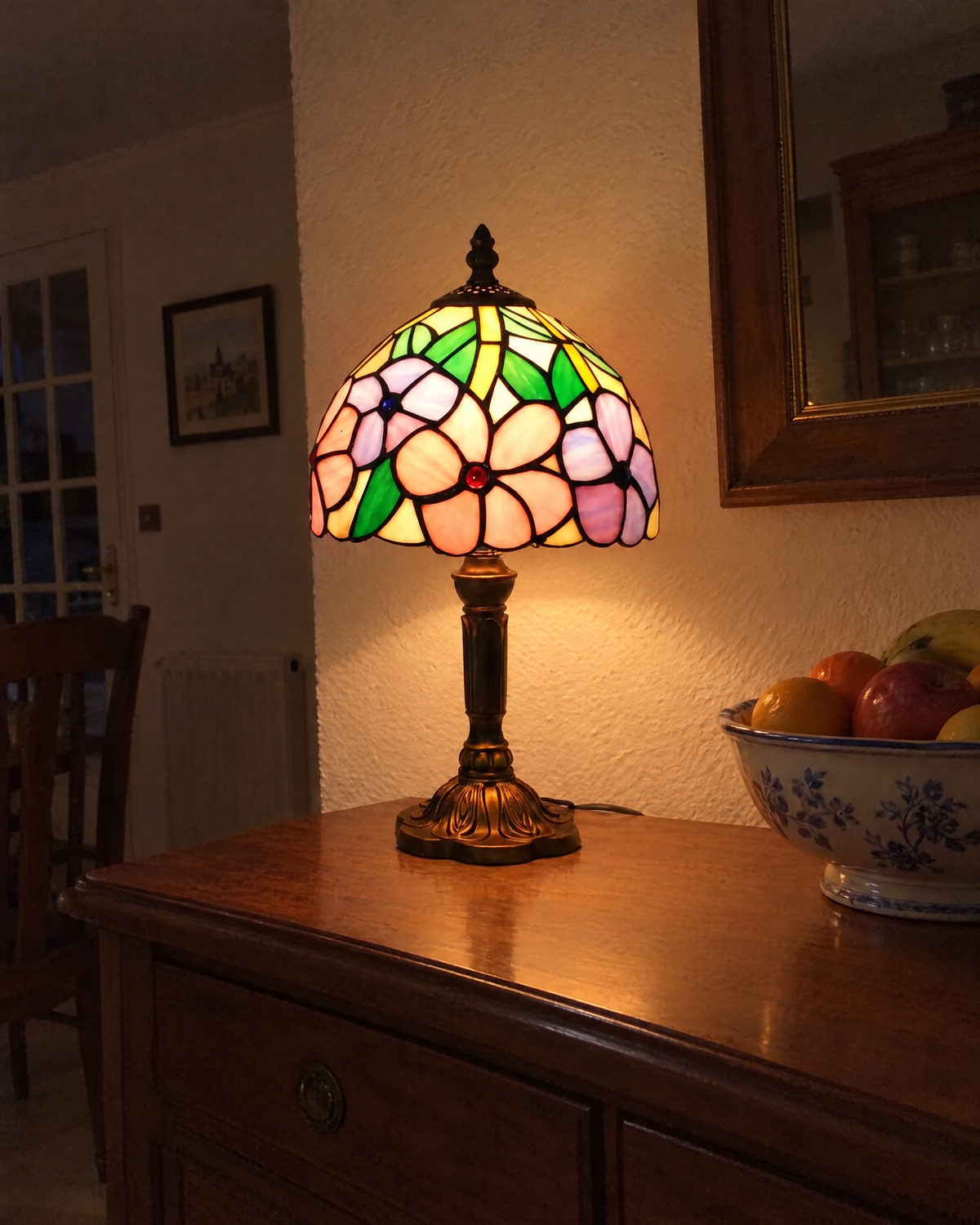 Lampe de table - Grandes fleurs
