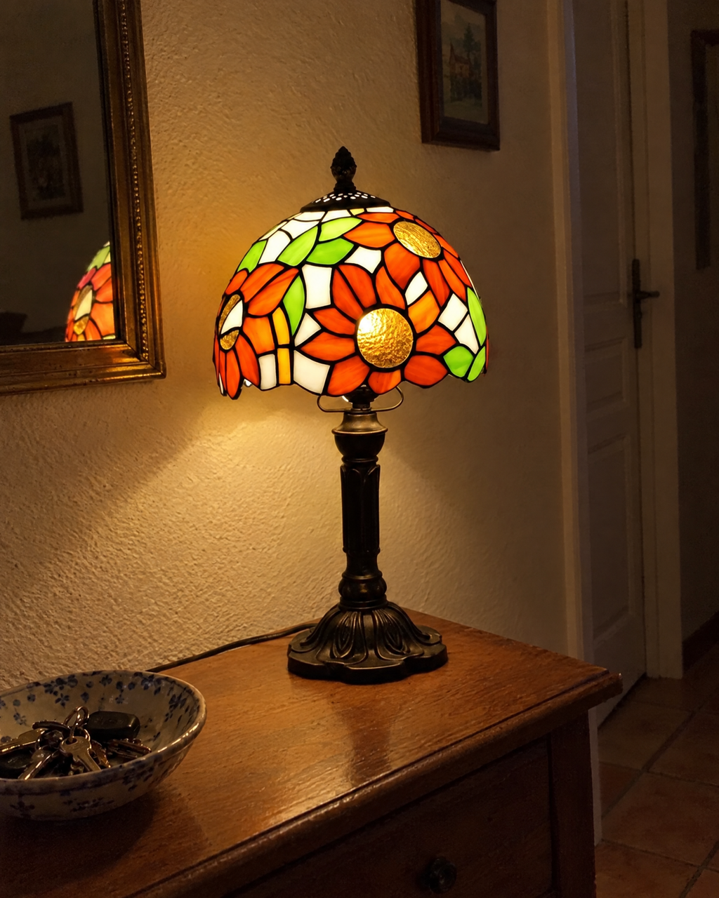 Lampe de table - Prairie fleurie