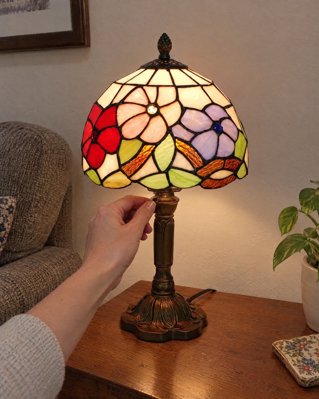Lampe de table - Prairie rosée