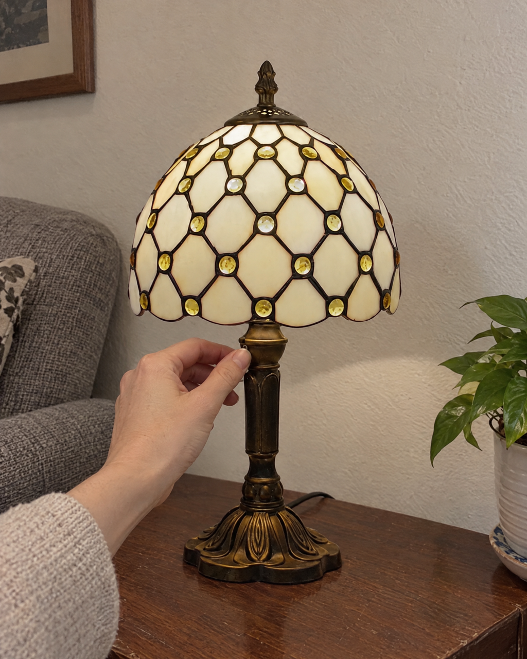Lampe de table - Tortue dorée