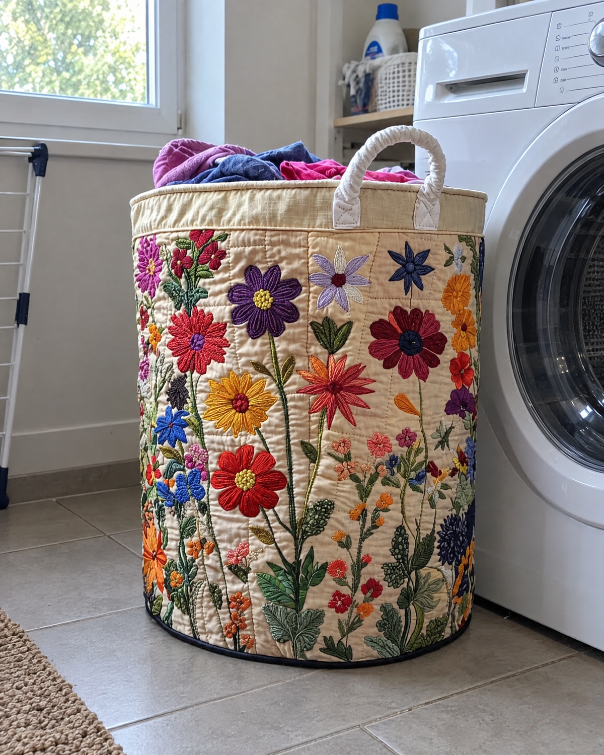 Panier à linge - Floraison rayonnante