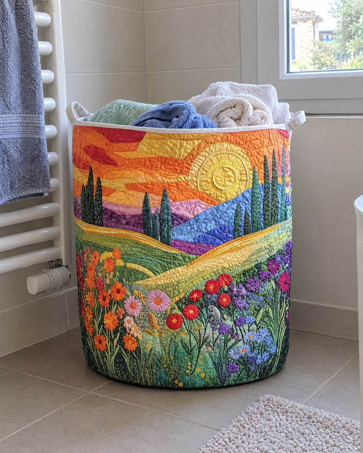 Panier à linge - Prairie lumineuse