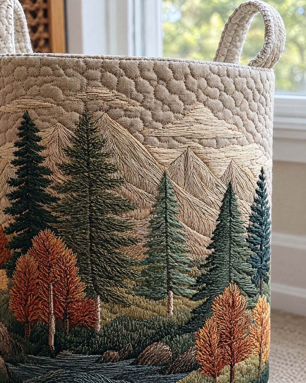 Panier à linge - Vue sur la montagne