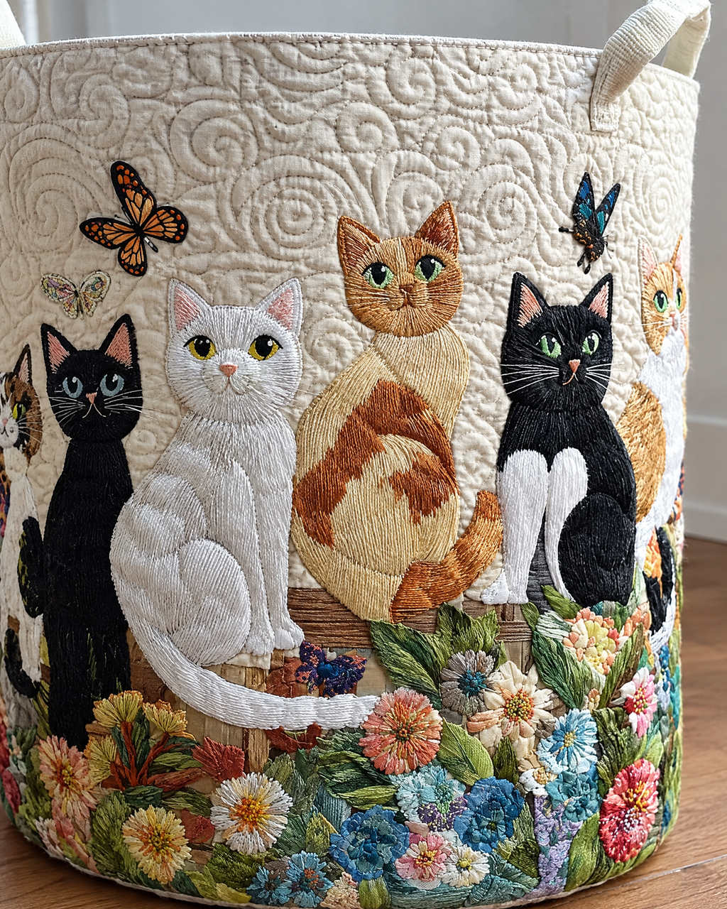 Panier à linge - Chats du jardin