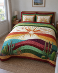 Parure de lit - Coucher de soleil et cactus
