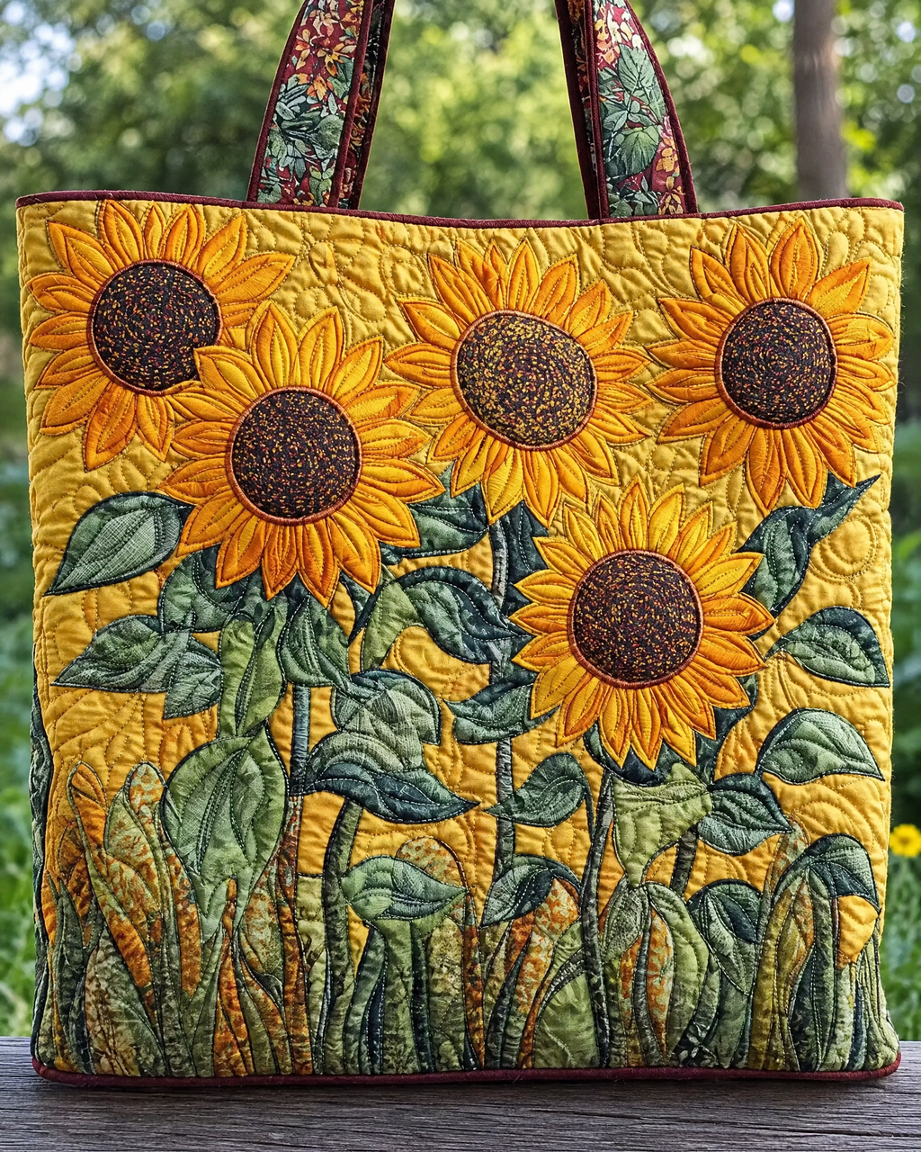 Sac artisanal - Champ de tournesols