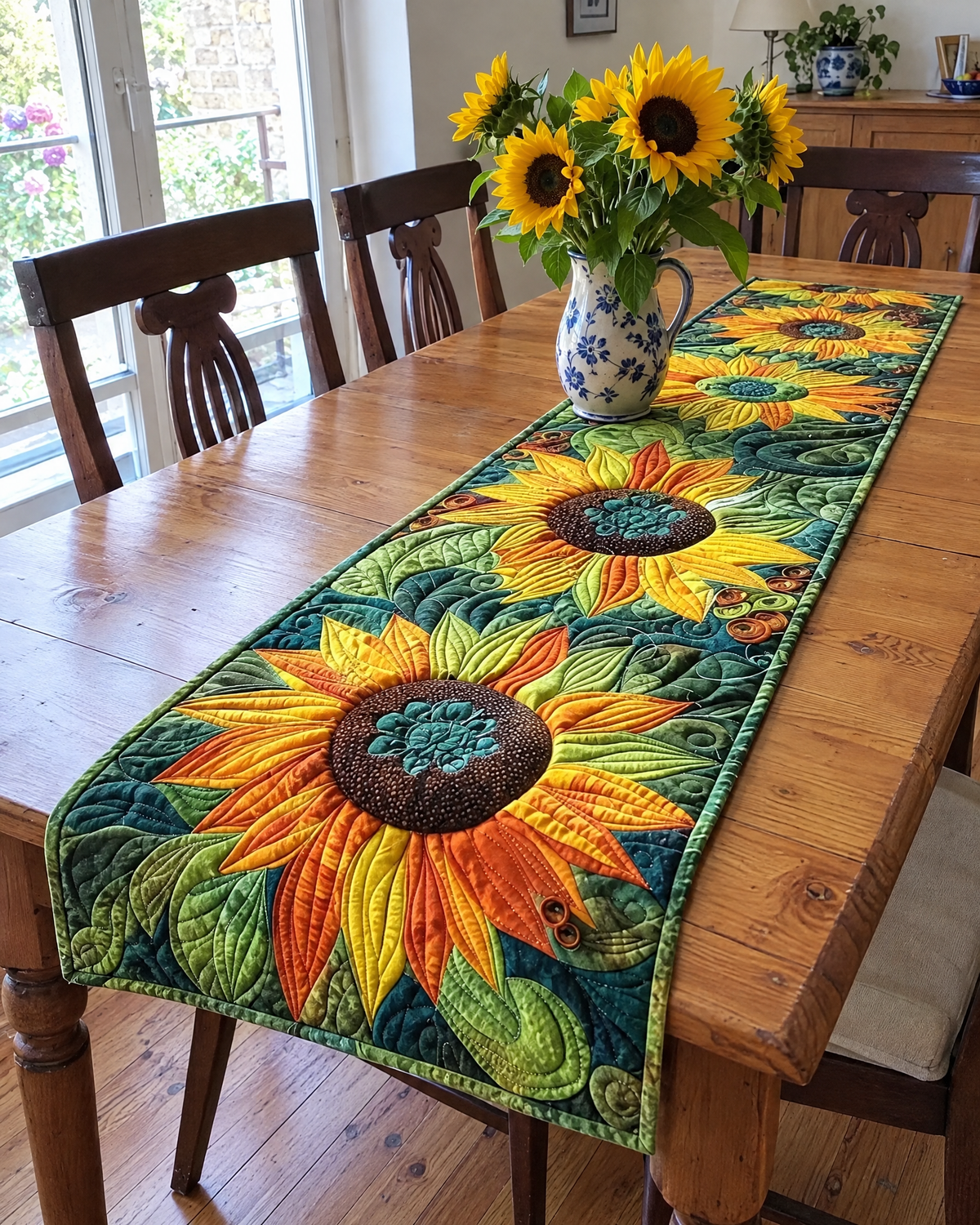 Chemin de table - Jardin de tournesols