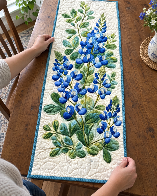Chemin de table - Sérénade de lupins