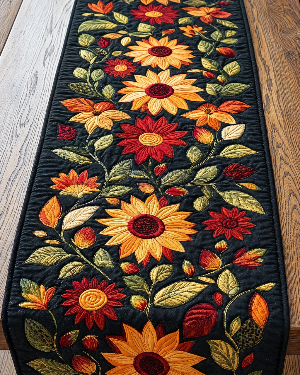 Chemin de table - Tournesols d’automne