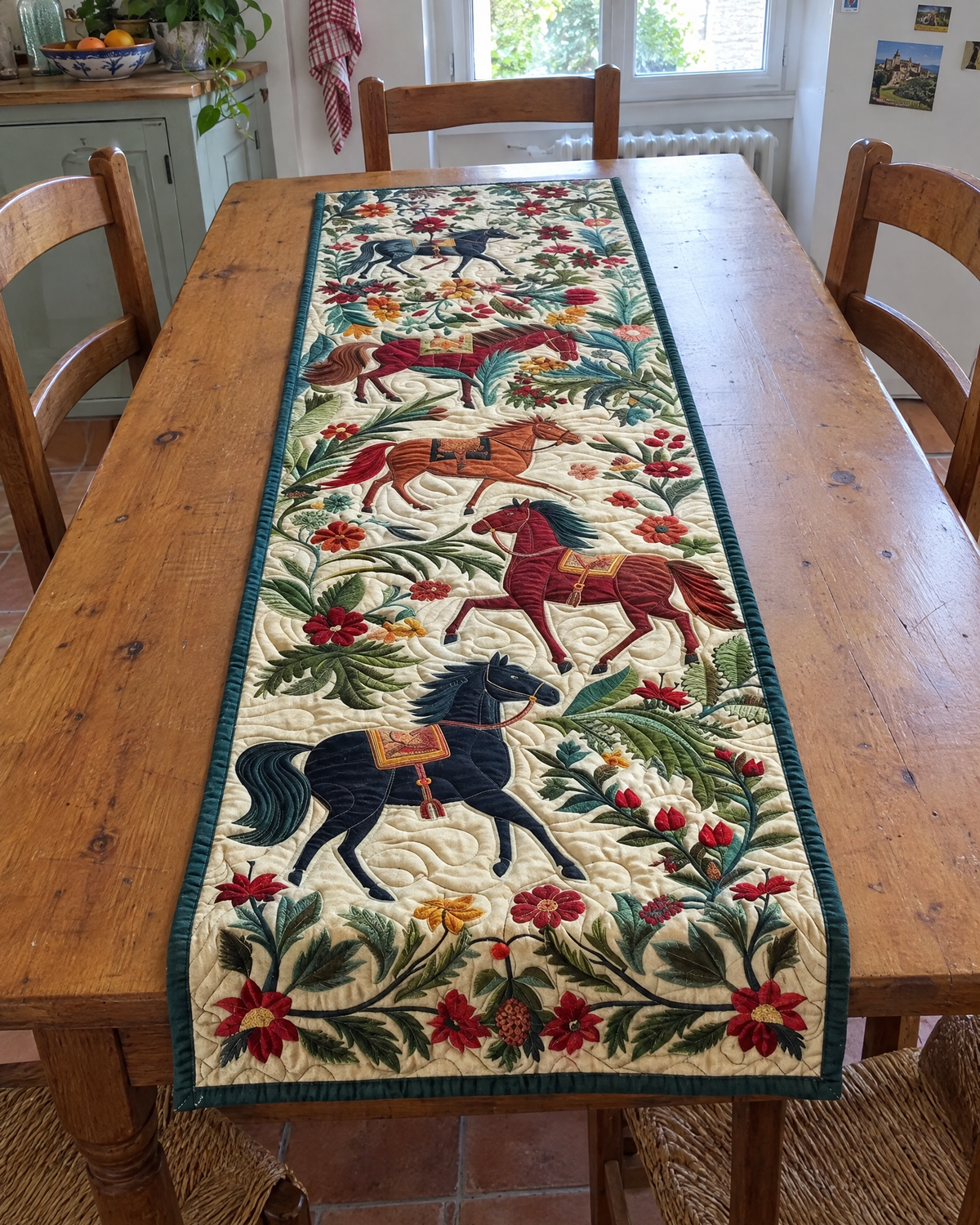 Chemin de table - Art équestre