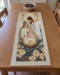 Chemin de table - Crèche divine